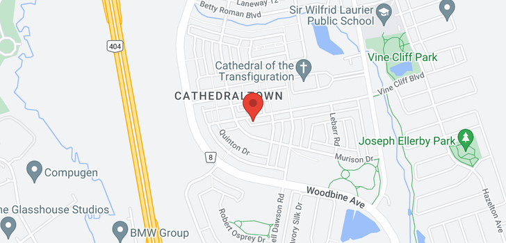 map of 43 DONALD BUTTRESS BLVD W